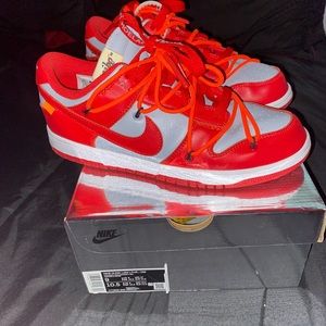 University Red Off White Nike Dunk